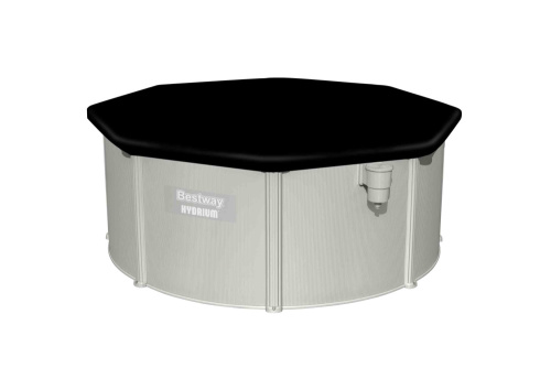 Стальной бассейн Bestway Hydrium Pool Set 300х120 см + песочный ф/насос 3028 л/ч, лестница, тент, подстилка (56566 BW)