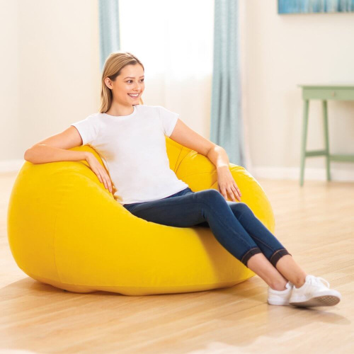 Кресло надувное Beanless Bag Chair 107х104х69 см, 3 цвета (Intex 68569)