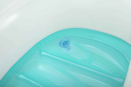 Надувная детская лодочка "Космос" 107х112 см, с тентом, от 3 лет (Bestway 34149 BW)