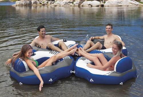 Надувной круг-шезлонг 130х126 см "River Run Connect" (Intex 58854)