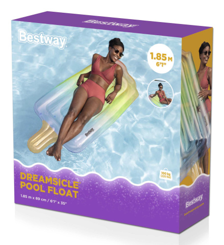 Надувной матрас-плот для плавания 185х89 см "Фруктовый лёд" (Bestway 43161 BW)