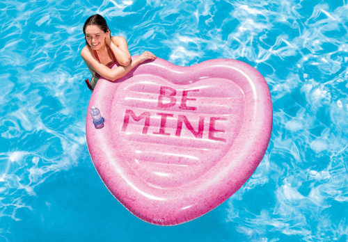 Надувной плотик "Сладкое сердце" 145х142 см (Intex 58789)