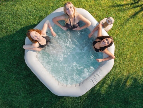СПА-бассейн Intex Jet&Bubble Deluxe 168/218х71 см, восьмигранный, гидромассаж+пузырьк., хлорогенератор (28456)