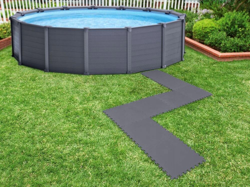 Мягкая модульная подстилка "Пазл", 50х50х0,5 см, 8 шт., 1,9 кв.м (Intex 29084)