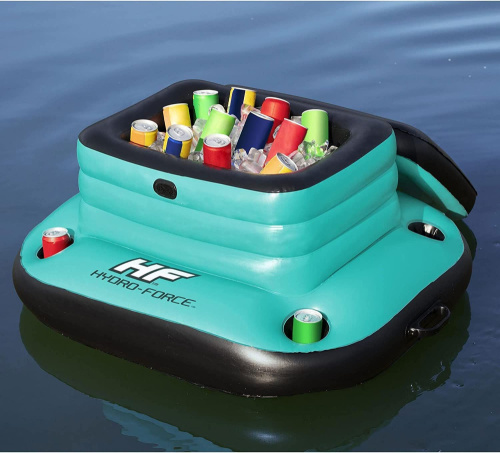 Плавающий холодильник 88х77 см (88х67х52 см) см "Glacial Sport" с подстаканниками (Bestway 43191 BW)