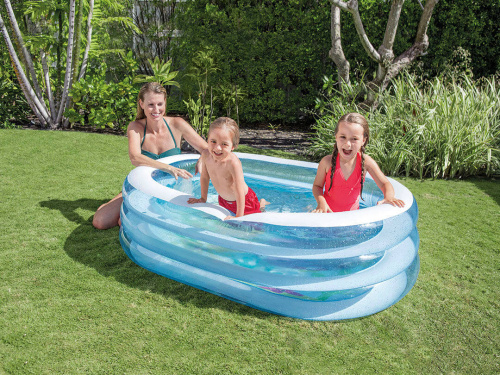 Детский надувной бассейн 163х107х46 см "Пираты" 230 л, от 3 лет (Intex 57482)