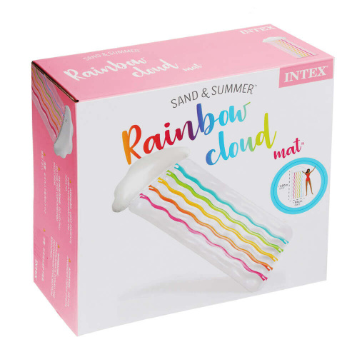 Надувной матрас для плавания "Радужное облако" 180х86х25 см (Intex 56804)