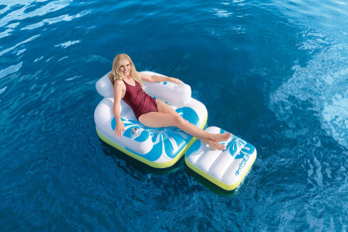 Надувной шезлонг для отдыха на воде, 175х107 см (Bestway 43128)