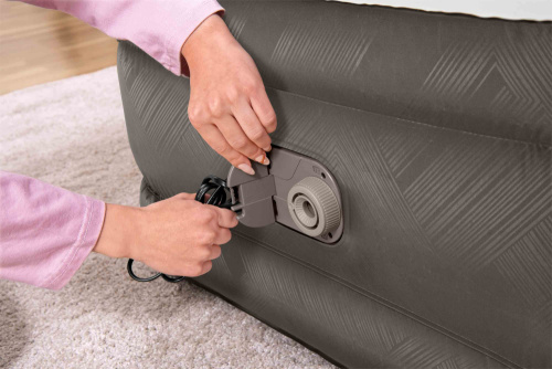 Надувная кровать Fortech Airbed 97х191х46 см, встроенный насос 220V (Bestway 69048 BW)