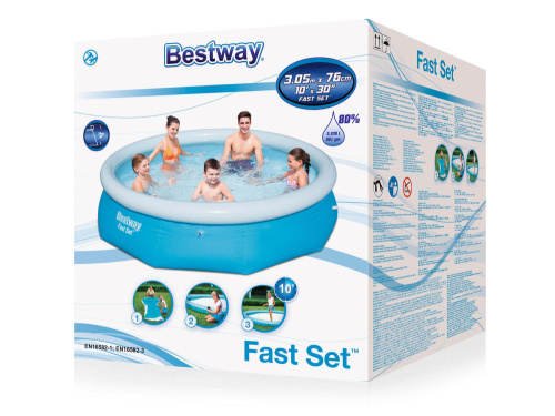Бассейн надувной Bestway Fast Set Pools 305х76 см (57266/57009 BW)