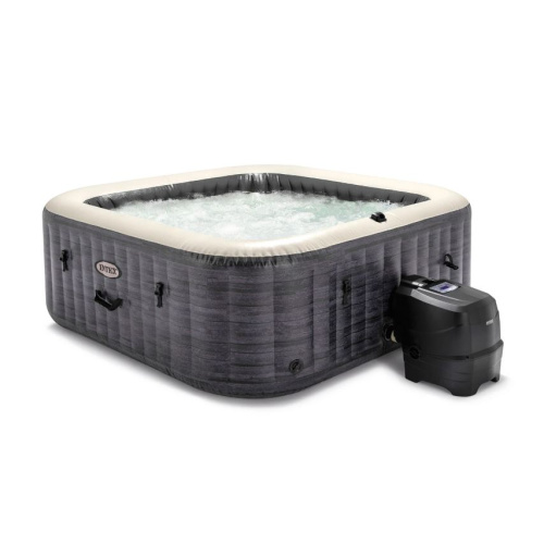 СПА-бассейн Intex PureSpa Greystone Deluxe 145/196х71 см с круговым пузырьковым массажем, хлоргенератор (28452)