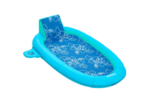 Надувной матрас-шезлонг для плавания с сеткой "Flex'n Fold" 188x98x38 см, до 140 кг (43733 BW)