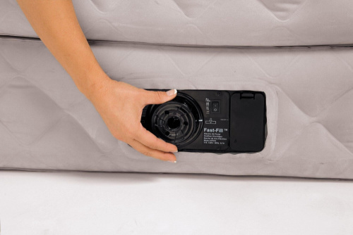 Надувная кровать Dura-Beam Plus Series 152х203х51 см, встроенный насос 220V (Intex 64464)