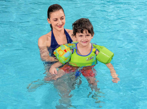 Жилет для плавания с рукавами, с вспененными вставками, два вида, от 3 до 6 лет (Bestway 32174 BW)