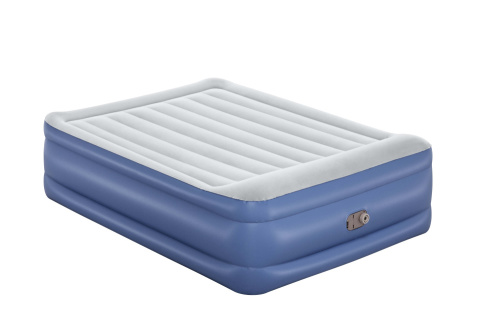 Надувная кровать Tritech 203x152x56 см, с подголовником, встроенный насос 220V (Bestway 67614 BW)