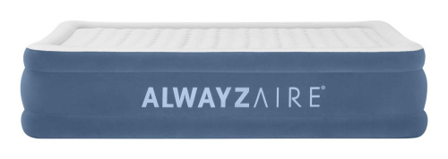 Надувная кровать AlwayzAire 152х203х46 см, встроенный насос 220V с автоподкачкой (Bestway 67624 BW)