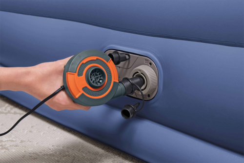 Надувная кровать Tritech 203x152x46 см, с подголовником, встроенный насос 220V (Bestway 67630 BW) Надувная кровать Tritech 203x152x46 см, с подголовником, встроенный насос 220V (Bestway 67630 BW)