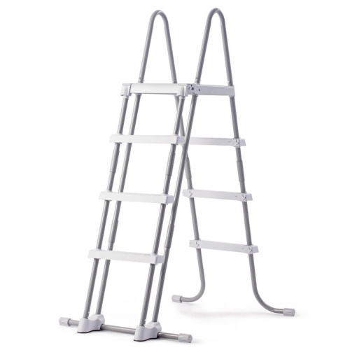 Лестница для бассейнов до 122 см, 3 ступеньки, с площадкой, с защитой (Intex 28076)