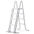 Лестница для бассейнов до 122 см, 3 ступеньки, с площадкой, с защитой (Intex 28076)