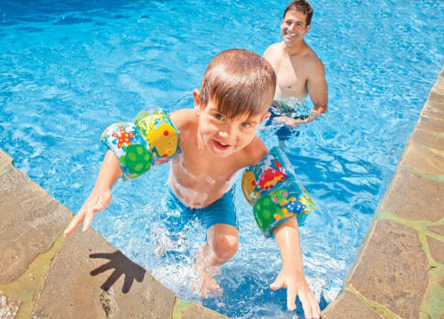 Нарукавники 19х19 см "Морские друзья", от 3 до 6 лет (Intex 59650)