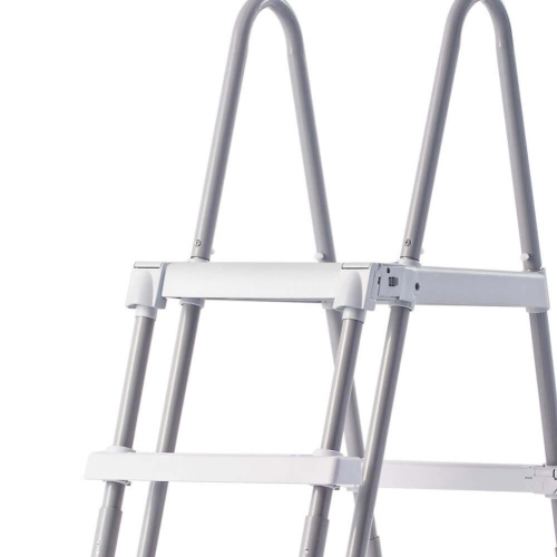 Лестница для бассейнов до 122 см, 3 ступеньки, с площадкой, с защитой (Intex 28076)