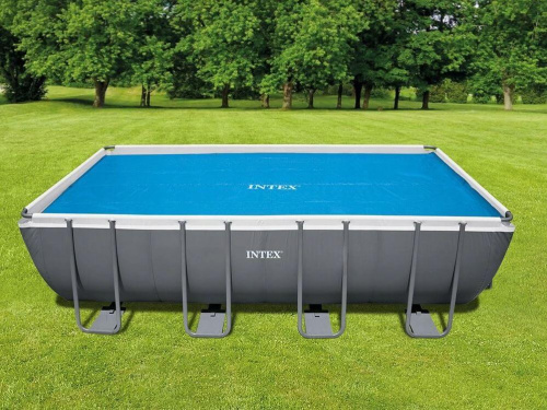 Солнечное покрывало с обогревающим эффектом для бассейнов 549x274 см (538x253 см) (Intex 28016)