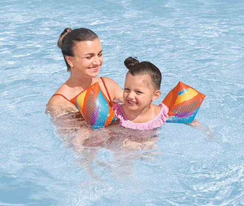 Нарукавники для плавания 25x15 см "Colorify ToughLite", 3-6 лет (Bestway 32273 BW)