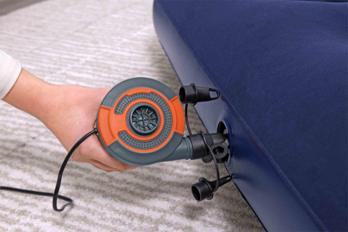 Надувной матрас 137х191х22 см, с насосом 220V (Bestway 67287 BW)