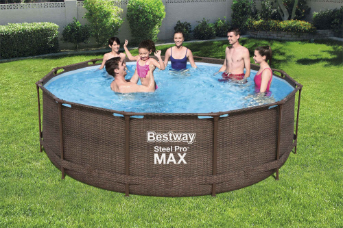 Каркасный бассейн Bestway "Ротанг", 366х100 см + фильтр-насос 2006 л/ч, лестница (56709) Каркасный бассейн Bestway "Ротанг", 366х100 см + фильтр-насос 2006 л/ч, лестница (56709)