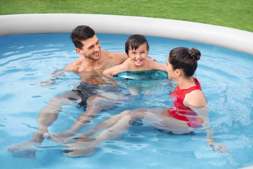 Бассейн надувной Bestway Fast Set Pools "Ротанг" 366х76 см (57443 BW) Бассейн надувной Bestway Fast Set Pools "Ротанг" 366х76 см (57443 BW)