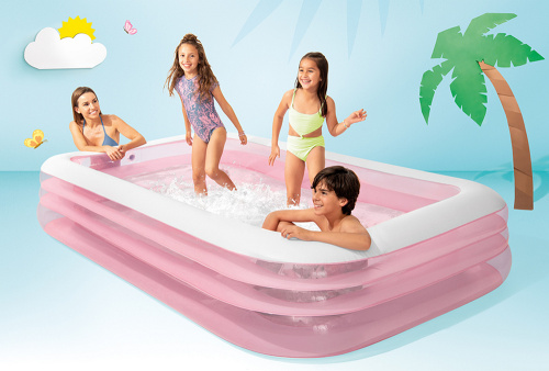 Детский надувной бассейн 305х183х56 см 1050 л, от 6 лет (Intex 58487)