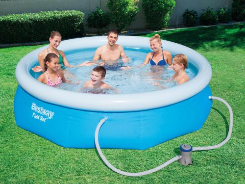Бассейн надувной Bestway Fast Set Pools 305х76 см + фильтр-насос 1249 л/ч (57270/57109 BW)