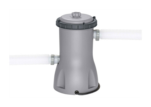 Каркасный прямоугольный бассейн Bestway 488х244х122 см + фильтр-насос 3028 л/ч, тент, лестница (561MB BW)