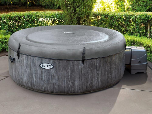 СПА-бассейн Intex PureSpa Greywood Deluxe 145/196х71 см с круговым пузырьковым массажем (28440)