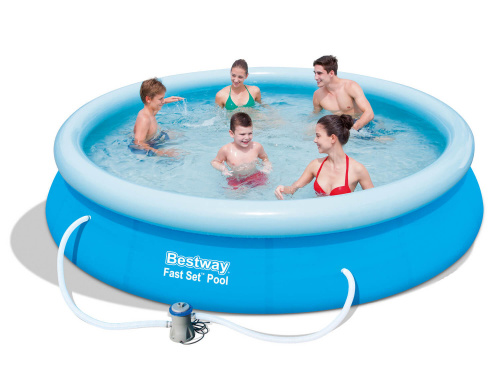 Бассейн надувной Bestway Fast Set Pools 366х76 см + фильтр-насос 1249 л/ч (57274/57112 BW)