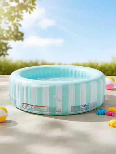 Детский надувной бассейн "Прибрежный люкс", 168х53 см , 462 л, от 3 лет (Intex 56182)