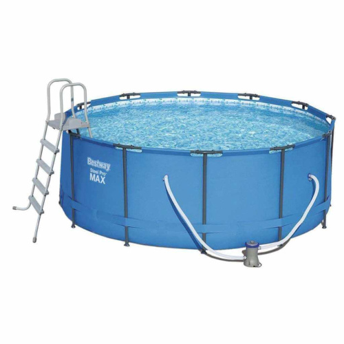 Каркасный бассейн Bestway 366х133 см + фильтр-насос 2006 л/ч, лестница (15427)