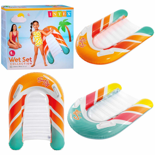 Надувной матрас-плот для плавания "Surfs Up" 84х79 см, от 6 лет (Intex 58172)