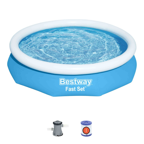 Бассейн надувной Bestway Fast Set Pools 305х66 см + фильтр-насос 1249 л/ч (57458 BW)