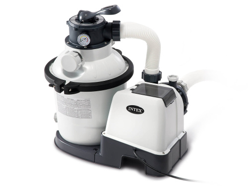 Каркасный бассейн Intex Ultra Frame 549х274х132 см + песочный ф/насос 4,5 м3/ч, лестница, тент, подстилка (26356)