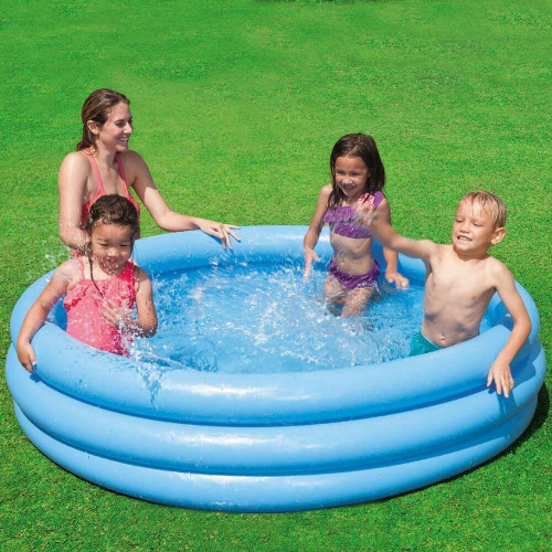 Детский надувной бассейн 168х38 см "Кристалл" 581 л, от 2 лет (Intex 58446)