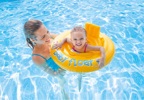 Надувные водные ходунки, 70 см "My Baby Float" до 11 кг, от 6 до 12 месяцев (Intex 56585)