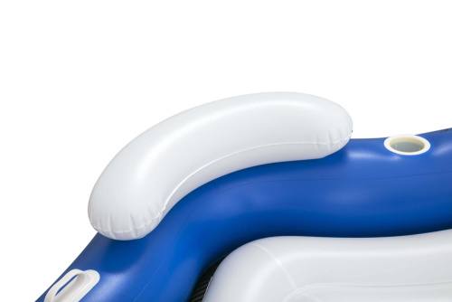 Надувной шезлонг для отдыха на воде для троих 199х176 см (Bestway 43111 BW)