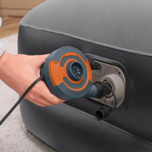 Надувная кровать Tritech 97х191х46 см с подголовником, встроенный насос 220V (Bestway 67401 BW)