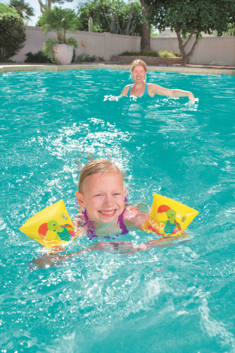 Нарукавники для плавания 23х15 см "Черепашки", от 3 до 6 лет (Bestway 32043 BW)