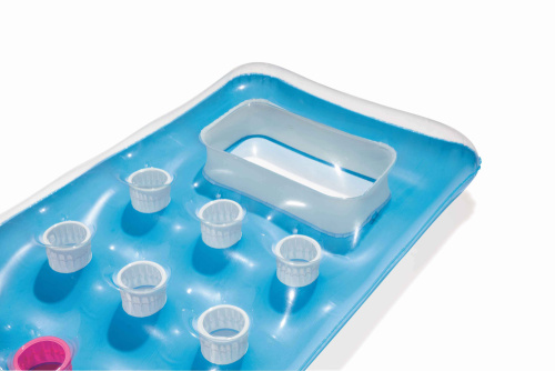 Надувной матрас для плавания 188х71см с окошком, 3 цвета (Bestway 43040 BW)