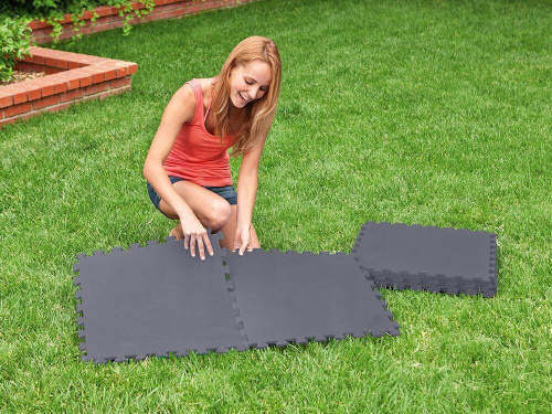 Мягкая модульная подстилка "Пазл", 50х50х0,5 см, 8 шт., 1,9 кв.м (Intex 29084)