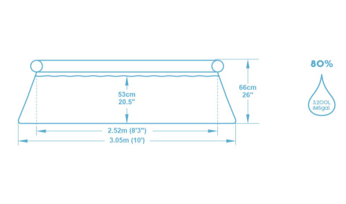 Бассейн надувной Bestway Fast Set Pools 305х66 см (57456 BW)