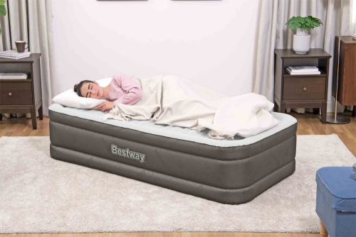 Надувная кровать Fortech Airbed 97х191х46 см, встроенный насос 220V (Bestway 69048 BW)