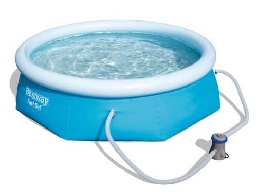 Бассейн надувной Bestway Fast Set Pools 244х66 см + фильтр-насос 1249 л/ч (57268/57100 BW)
